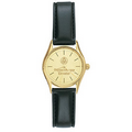 Women's Insignia Round Gold-Tone Strap Watch